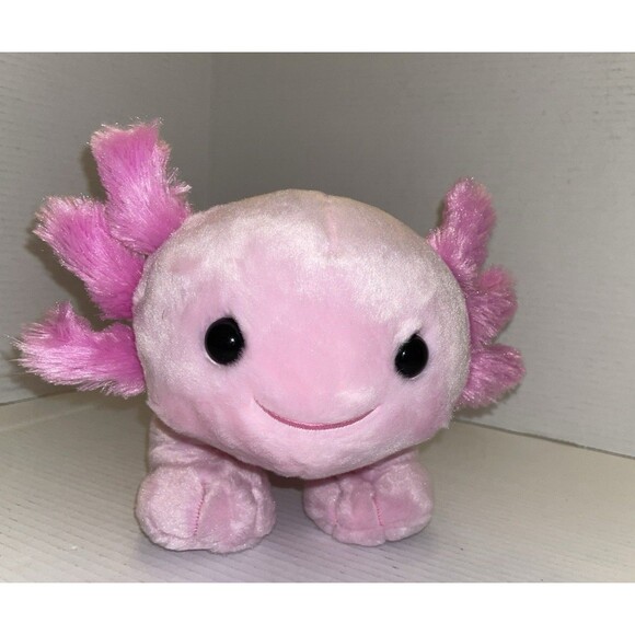 Build A Bear Workshop Axolotl Plush Stuffed Animal Pink 19" Long Excellent - Picture 1 of 11